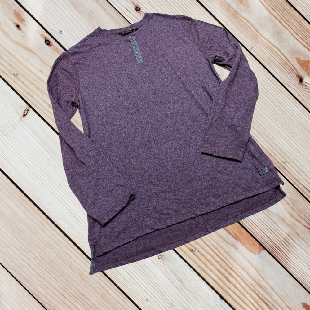 Buckle Outpost Makers L purple shade long sleeve Henley